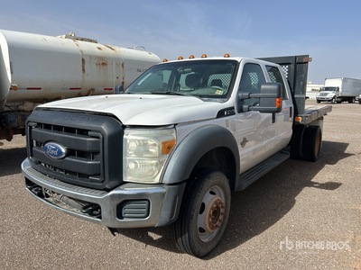 2011 Ford F-450 XL 4x2 Crew Cab Flatbed Truck (Inoperable)