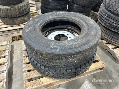 Quantity of (2) Bridgestone 11R22.5 Tires