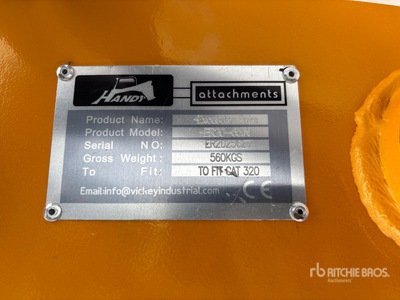 2025 Handy ER20-65IN 65 in Excavator Rake - Fits 16 - 20 ton (Unused)