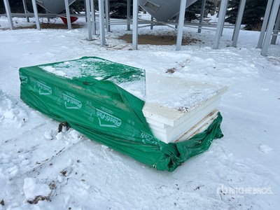 Quantity of (8) Plasti fab 8 ft x 4 ft Insulation Styrofoam