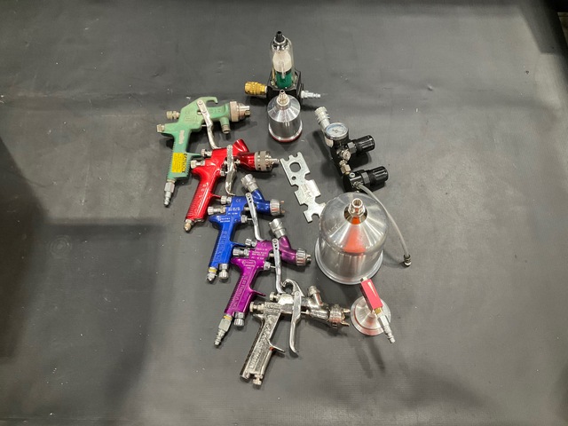 (45) Assorted Spray Gun Accessories
