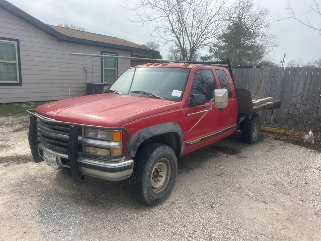 1995 Chevrolet 2500 4x4 Extended Cab Flatbed Truck