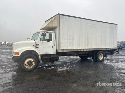 1990 International 4700 4x2 Curtain Side Truck
