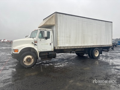 1990 International 4700 4x2 Curtain Side Truck
