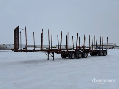 1999 Lornes 30 ft Super B-Train Lead Log Trailer