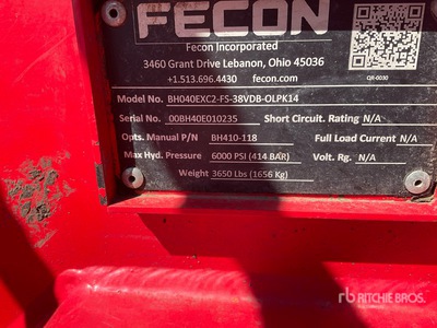 2017 Fecon BH40EXC Excavator Hout Frees opbouwstuk