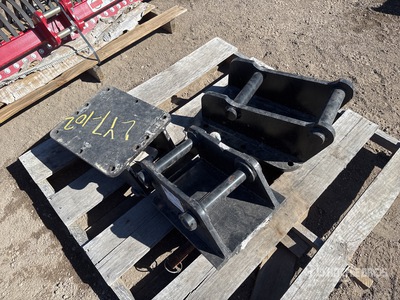 Quantity of (3) 12 in Excavator Attachment Mounting Plate (Unused)