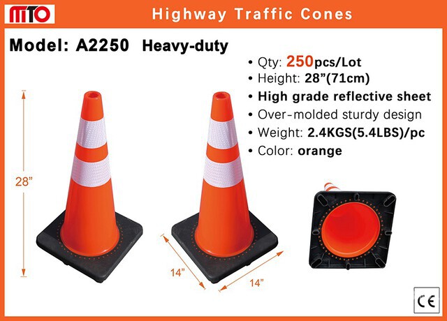 Quantity of (250) 2026 MTO A2250 28 in Traffic Cones (Unused)