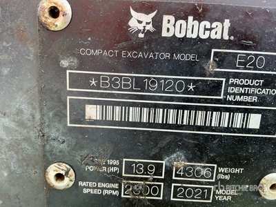 2021 Bobcat E20 Minikoparka