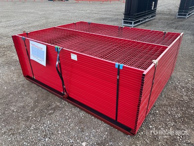 Quantity of (30) Canex 8 ft x 6 ft Powder Coated Bauzaun (Unused)