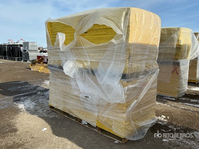Quantity of (144) 1/2 in x 4 ft x 8 ft Fiberglass Insulation (Unused)