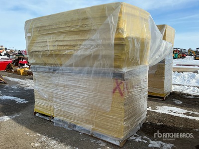 Quantity of (144) 1/2 in x 4 ft x 8 ft Fiberglass Insulation (Unused)