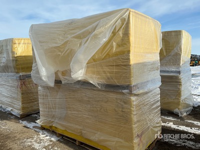 Quantity of (144) 1/2 in x 4 ft x 8 ft Fiberglass Insulation (Unused)