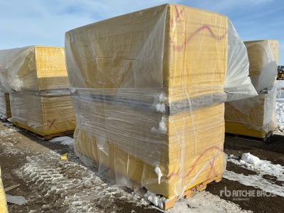 Quantity of (144) 1/2 in x 4 ft x 8 ft Fiberglass Insulation (Unused)
