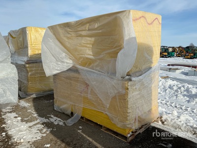 Quantity of (144) 1/2 in x 4 ft x 8 ft Fiberglass Insulation (Unused)