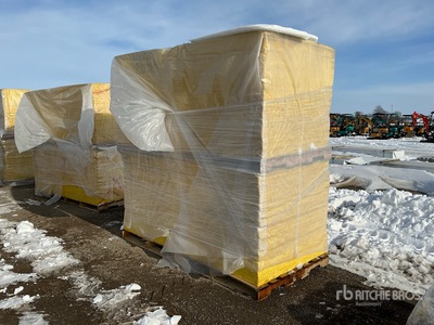 Quantity of (144) 1/2 in x 4 ft x 8 ft Fiberglass Insulation (Unused)
