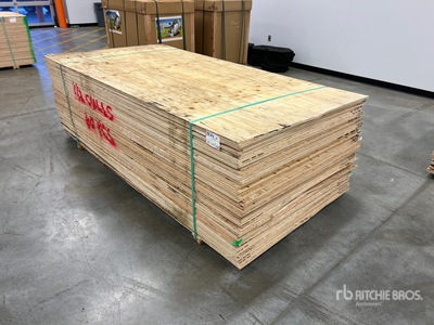 Quantity of (60) 4 ft x 8 ft (.5 in Thick) CSP/DFP No Stamp Plywood (Unused)