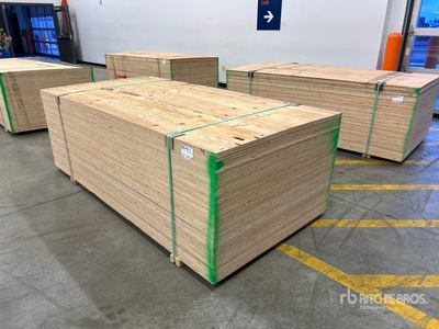 Quantity of (50) 4 ft x 8 ft (.625 in Thick) CSP/DFP No Stamp Plywood (Unused)