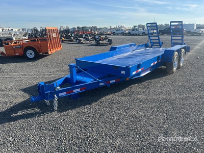 2013 Lucon 8T182BW 18 ft T/A Equipment Trailer