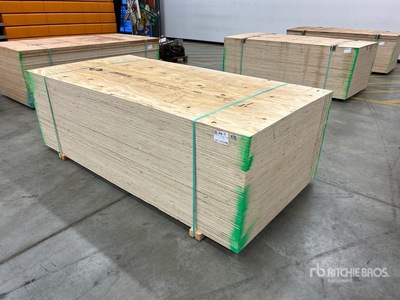 Quantity of (50) 4 ft x 8 ft (.625 in Thick) CSP/DFP No Stamp Plywood (Unused)