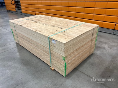 Quantity of (40) 4 ft x 8 ft (.75 in Thick) CSP/DFP No Stamp Plywood (Unused)