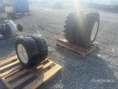 Quantity of (4) Mixed Tractor tires Tires