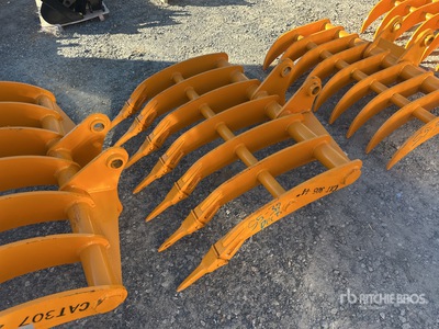 2025 GIYI 44 in Excavator Rake - Fits Cat 305 (Unused)