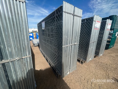 Quantity of (20) SUNTOP S0610 10 ft x 6 ft Chain Link Temporary Site Fence (Unused)