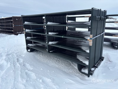 Quantity of (24) 2025 BYT MDRP96 9 ft 6 in x 5 ft Ranch Panneau pour bétail (Unused)