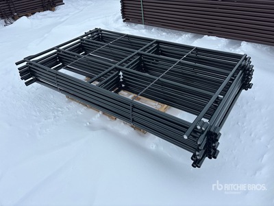 Quantity of (8) 2026 BYT RP76 7 ft x 4 ft 3 in Ranch Panneau pour bétail (Unused)