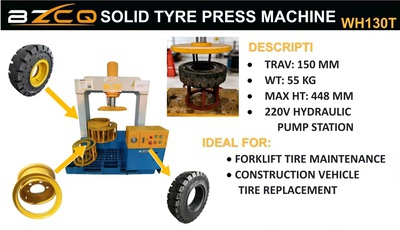 2026 BZCQ WH130T Electric Prensa para Llantas Solidas (Sin Usar) / 130 Ton Solid Tyre Press Machine Articoli da ferramenta e di consumo (Unused)