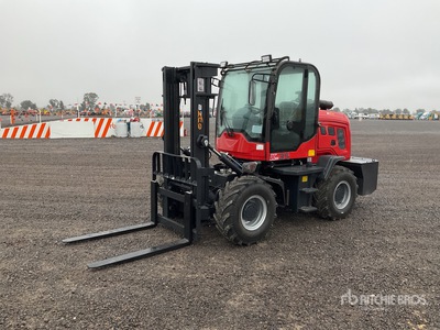 2026 BZCQ K35T 7700 lb 4x4 Montacargas Todo Terreno (Sin Usar) / Rough Terrain Forklift (Unused)
