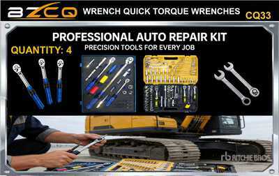 Quantity of (4) 2026 BZCQ CQ33 Lote de Llaves y Matracas con Dados (Sin Usar) / Wrenches and Ratchets with Sockets Articoli da ferramenta e di consumo (Unused)
