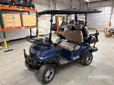 2026 SDLANCH SDLC80 Electric Blue Golf Cart (Unused)