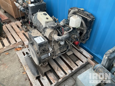 Kubota D1703 13 kW Skid-Mounted Generator, 20kw Generator Set (Inoperable)