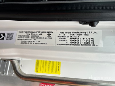 2023 Hino L6 Van Truck