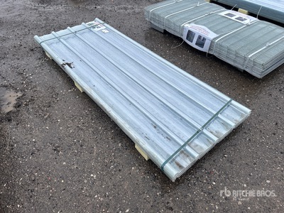 Quantity of (30) 7.87 ft x 35 in Clear Polycarbonate Roof Panel (Unused)