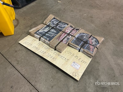 Caterpillar, Cummins, Peterbilt Neon Signs (Unused)