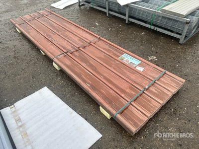 Quantity of (30) Light Brown Polycarbonate Roof Panel (Unused)