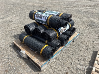 Quantity of (10) 3.3 ft x 164 ft Plastic Mesh Safety Fencing Roll (Unused)