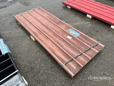 Quantity of (30) 7.87 ft x W 3 ft Polycarbonate Roof Panels in Light Brown معدات بناء متنوعة