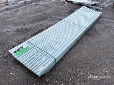 Quantity of (100) 12 Ft. X W 3 Ft Polycarbonate Roof Panels in Clear (Unused)