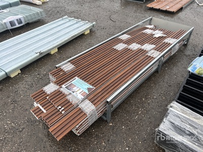 Quantity of (100) 3D WPC Wood Wall Interior Panel