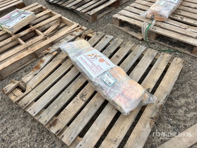 Quantity of (10) 2200 lbs Yellow Heavy Duty Ratchet Straps (Unused)