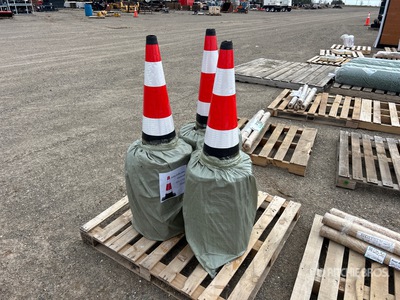 Quantity of (60) 15 in x 27 in Traffic Cones (Unused)