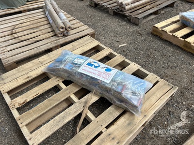 Quantity of (10) 2.4 in x 33 ft Blue Heavy Duty Ratchet Straps