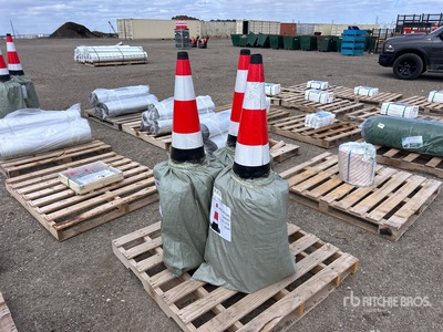 Quantity of (60) 15 In x 27 In Traffic Cones (Unused)