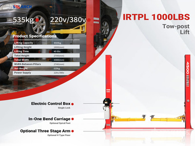2026 SDLANCH IRTPL-RED 2 Post 10000 lb Vehicle Lift (Unused)