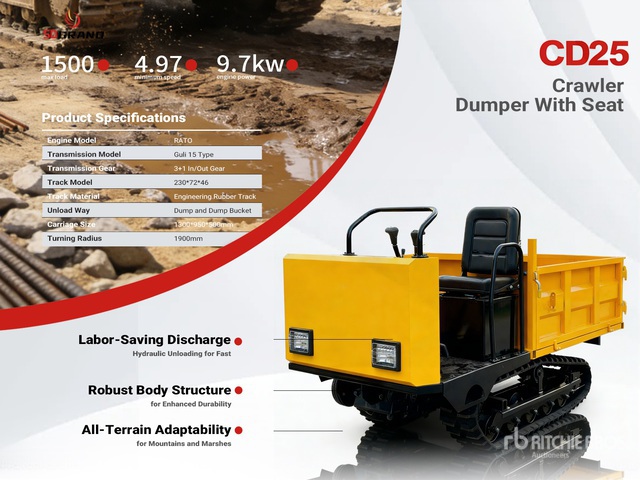 2026 SDGRAND CD25 Crawler Dumper (Unused)