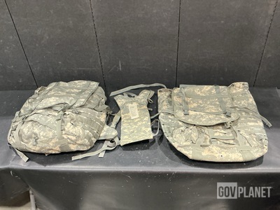 (5) Large Field Pack Sets, (51) Hydration System Carriers & Assorted Items